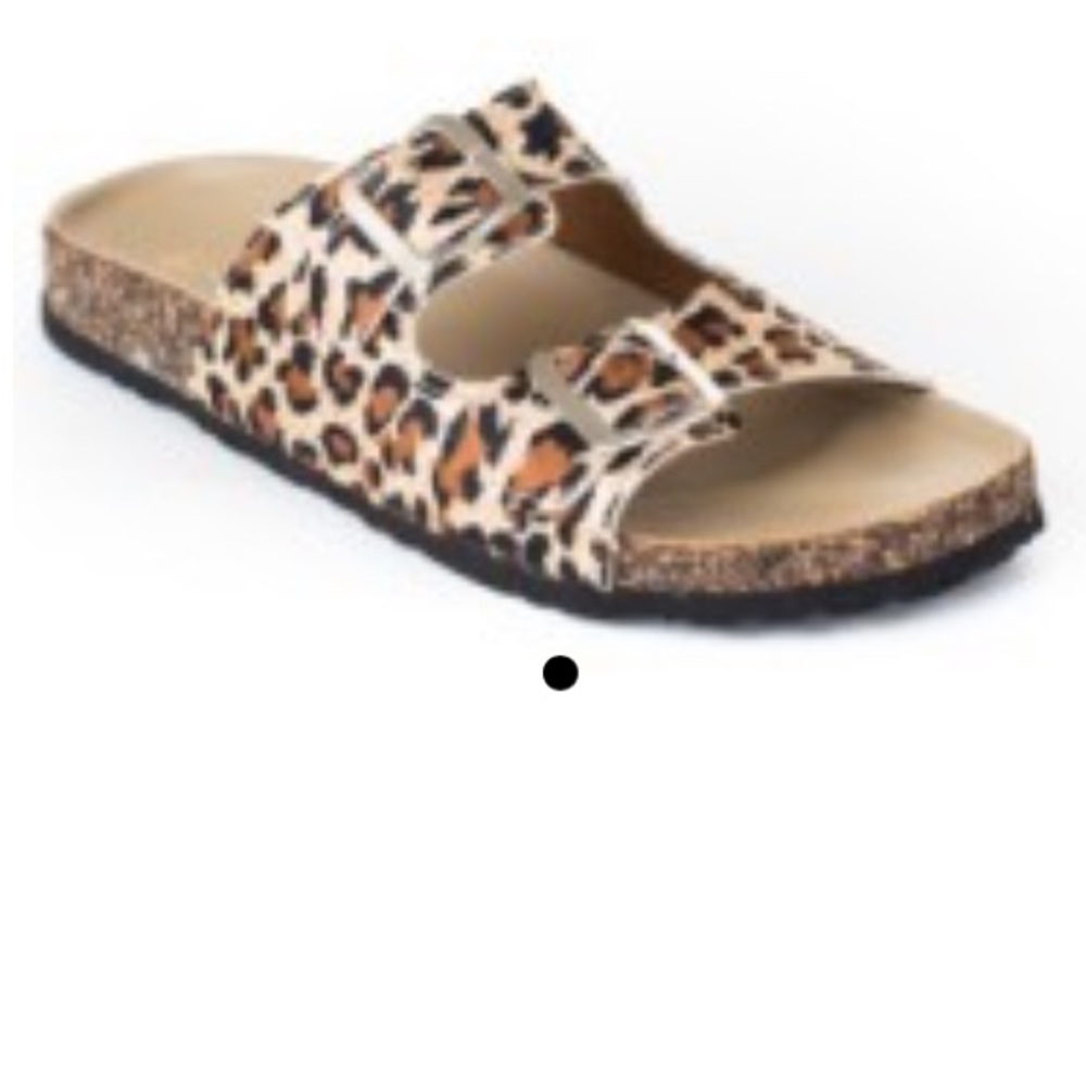 ✨ONE DAY SALE✨DOUBLE BUCKLE BLACK SANDALS - Picture 2 of 2